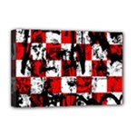 Emo Checker Graffiti Deluxe Canvas 18  x 12  (Stretched)