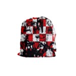Emo Checker Graffiti Drawstring Pouch (Medium)