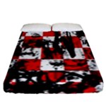 Emo Checker Graffiti Fitted Sheet (King Size)