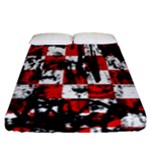 Emo Checker Graffiti Fitted Sheet (California King Size)