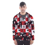 Emo Checker Graffiti Men s Hooded Windbreaker