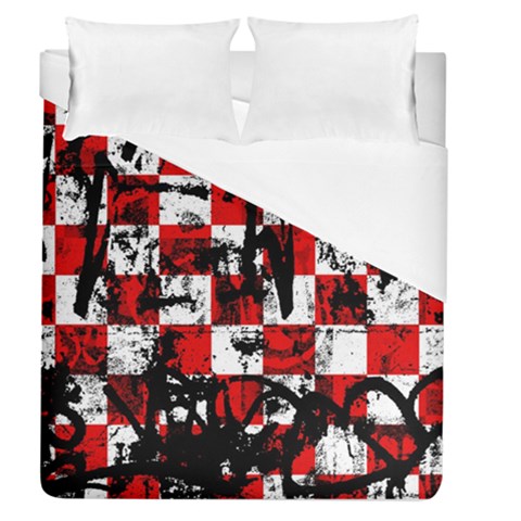 Emo Checker Graffiti Duvet Cover (Queen Size) from ArtsNow.com
