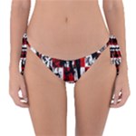 Emo Checker Graffiti Reversible Bikini Bottom