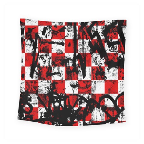 Emo Checker Graffiti Square Tapestry (Small) from ArtsNow.com