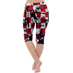 Lightweight Velour Cropped Yoga Leggings 
