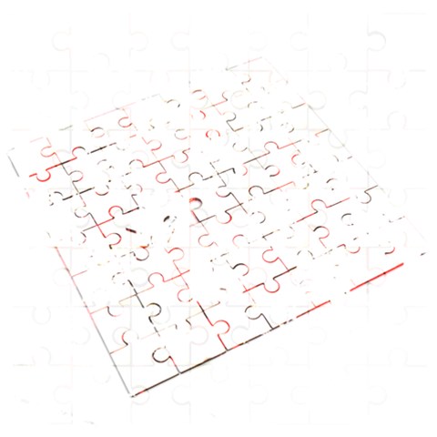 Emo Checker Graffiti Wooden Puzzle Square from ArtsNow.com