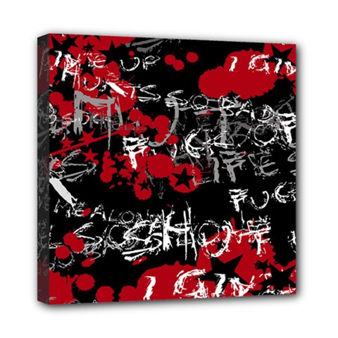 Emo Graffiti Mini Canvas 8  x 8  (Stretched) from ArtsNow.com