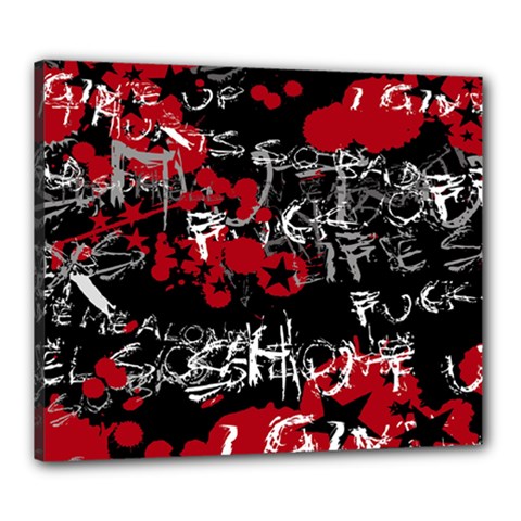 Emo Graffiti Canvas 24  x 20  (Stretched) from ArtsNow.com
