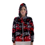 Emo Graffiti Women s Hooded Windbreaker