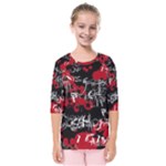 Emo Graffiti Kids  Quarter Sleeve Raglan Tee