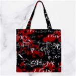 Emo Graffiti Zipper Grocery Tote Bag