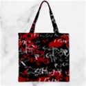 Zipper Grocery Tote Bag 