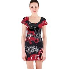 Short Sleeve Bodycon Dress Front Short Sleeve Bodycon Dress Front