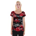 Emo Graffiti Cap Sleeve Top