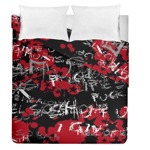 Emo Graffiti Duvet Cover Double Side (Queen Size) from ArtsNow.com