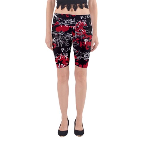 Emo Graffiti Yoga Cropped Leggings from ArtsNow.com