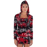 Emo Graffiti Long Sleeve Hooded T-shirt