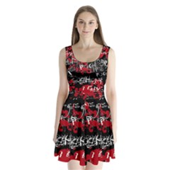 Split Back Mini Dress  
