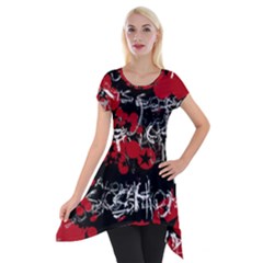 Short Sleeve Side Drop Tunic 