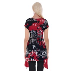 Short Sleeve Side Drop Tunic 