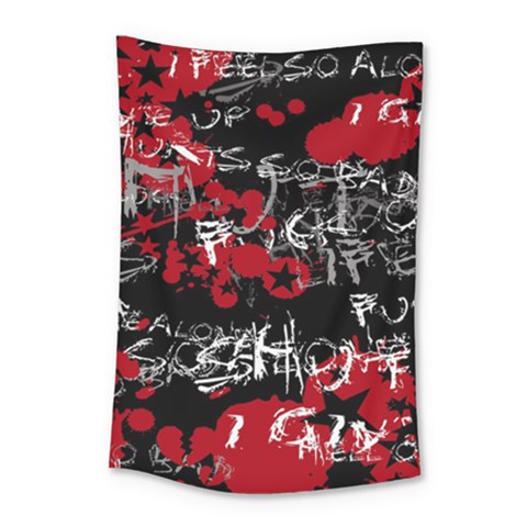 Emo Graffiti Small Tapestry from ArtsNow.com