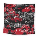 Emo Graffiti Square Tapestry (Large)