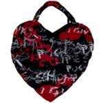 Emo Graffiti Giant Heart Shaped Tote