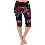 Emo Graffiti Lightweight Velour Cropped Yoga Leggings