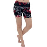 Emo Graffiti Lightweight Velour Yoga Shorts