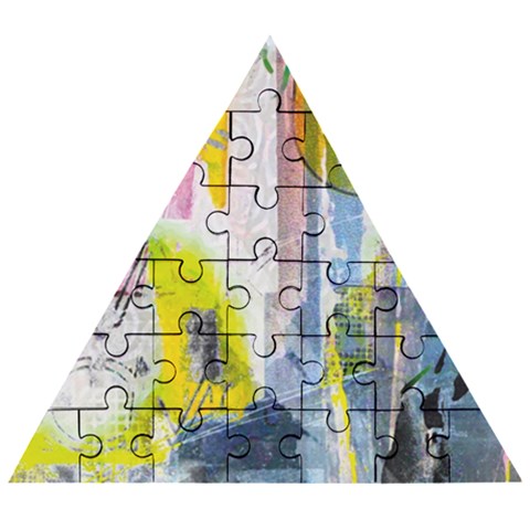 Graffiti Graphic Wooden Puzzle Triangle from ArtsNow.com