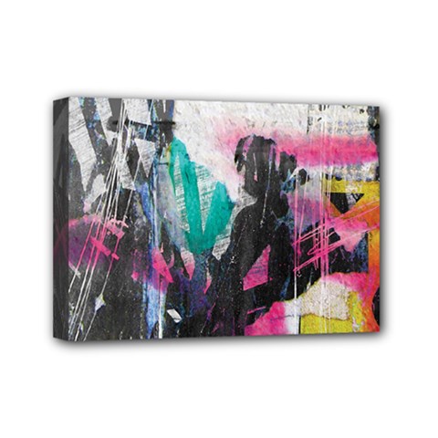 Graffiti Grunge Mini Canvas 7  x 5  (Stretched) from ArtsNow.com