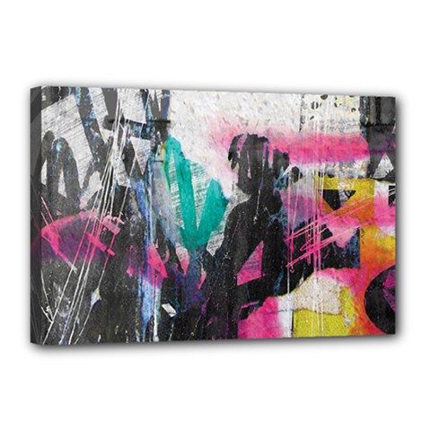 Graffiti Grunge Canvas 18  x 12  (Stretched) from ArtsNow.com