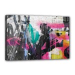 Graffiti Grunge Canvas 18  x 12  (Stretched)