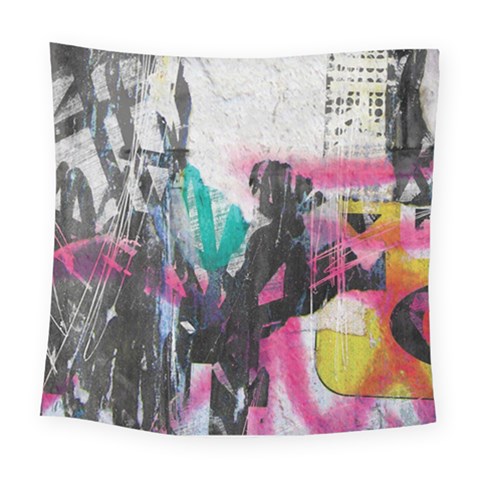 Graffiti Grunge Square Tapestry (Large) from ArtsNow.com