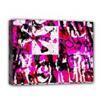 Pink Checker Graffiti Deluxe Canvas 16  x 12  (Stretched) 