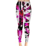 Pink Checker Graffiti Leggings 