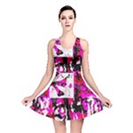 Pink Checker Graffiti Reversible Skater Dress