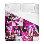 Pink Checker Graffiti Duvet Cover (Full/ Double Size)