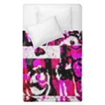 Pink Checker Graffiti Duvet Cover Double Side (Single Size)