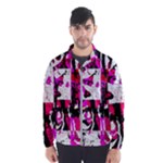 Pink Checker Graffiti Men s Windbreaker