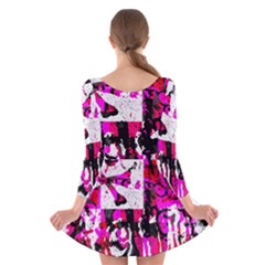 Long Sleeve Velvet Skater Dress 