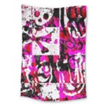 Pink Checker Graffiti Large Tapestry