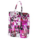 Pink Checker Graffiti Giant Grocery Tote