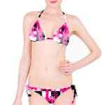 Pink Star Splatter Classic Bikini Set