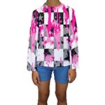 Pink Star Splatter Kids  Long Sleeve Swimwear