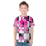 Pink Star Splatter Kids  Cotton Tee