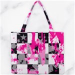 Pink Star Splatter Mini Tote Bag