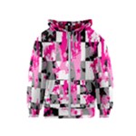 Pink Star Splatter Kids  Zipper Hoodie