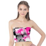 Pink Star Splatter Tube Top