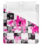 Pink Star Splatter Duvet Cover (Queen Size)